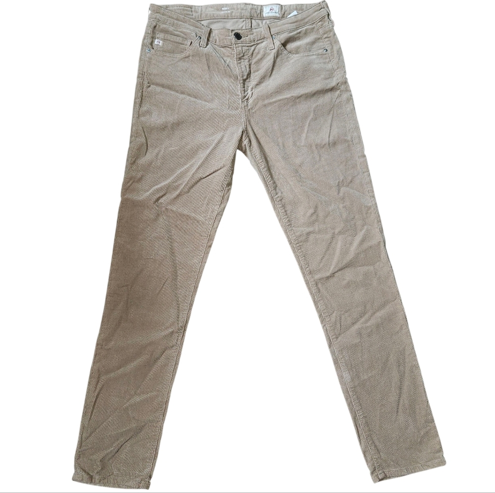 AG Adriano Goldschmied Prima Cigarette Leg Corduroy Straight Jean Tan 30 Fall